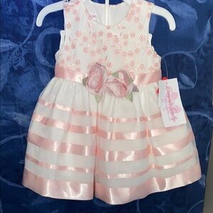 Bonnie Jean Pink Floral Dress